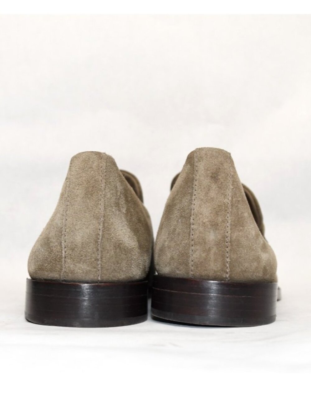 New! Vince Men's Montebello Suede Penny Loafers Flint Brown 9.5M US DD538 - Picture 5 of 7